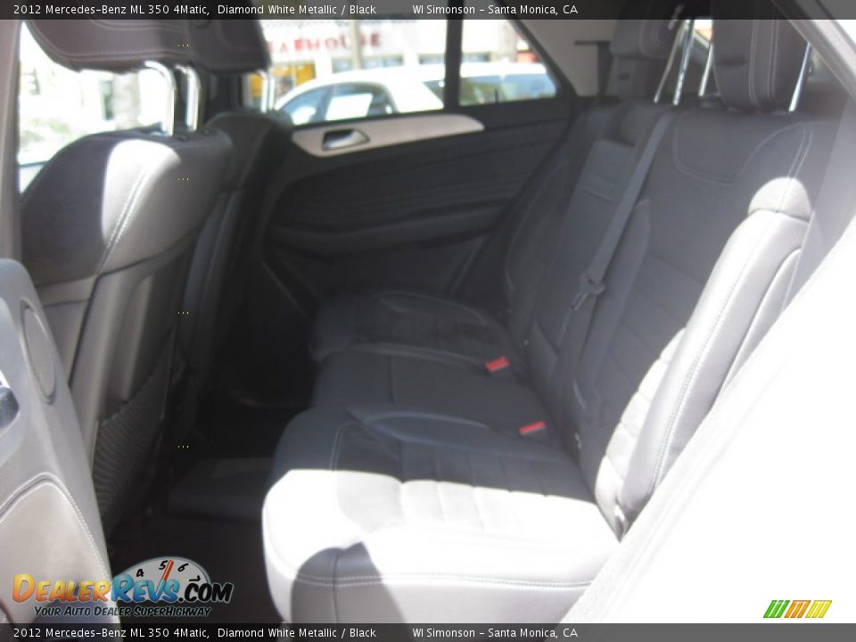 2012 Mercedes-Benz ML 350 4Matic Diamond White Metallic / Black Photo #20