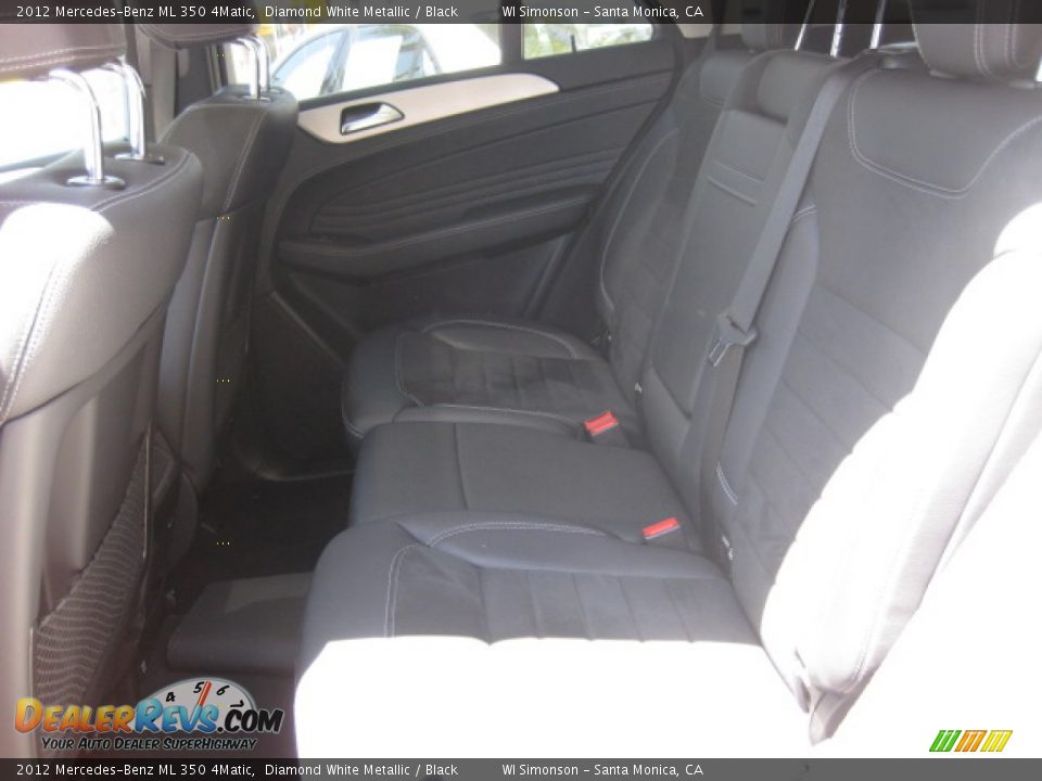 2012 Mercedes-Benz ML 350 4Matic Diamond White Metallic / Black Photo #21