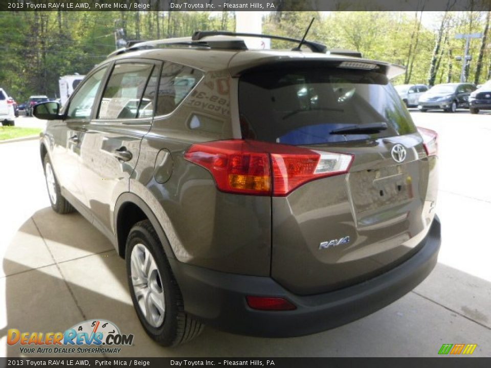 2013 Toyota RAV4 LE AWD Pyrite Mica / Beige Photo #4