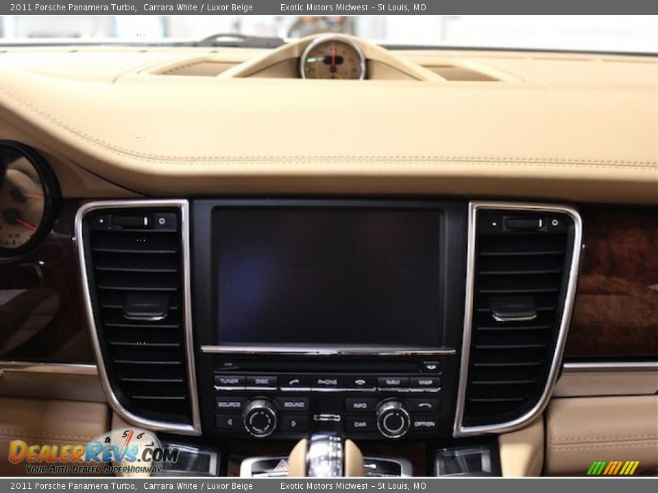 2011 Porsche Panamera Turbo Carrara White / Luxor Beige Photo #36