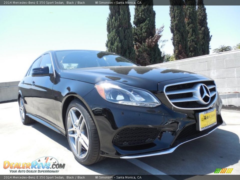 2014 Mercedes-Benz E 350 Sport Sedan Black / Black Photo #1