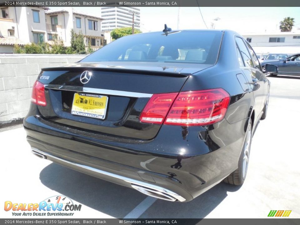 2014 Mercedes-Benz E 350 Sport Sedan Black / Black Photo #4