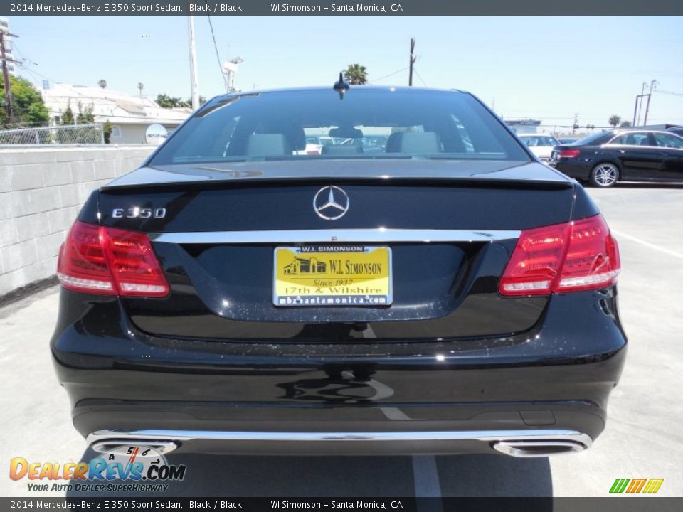 2014 Mercedes-Benz E 350 Sport Sedan Black / Black Photo #5