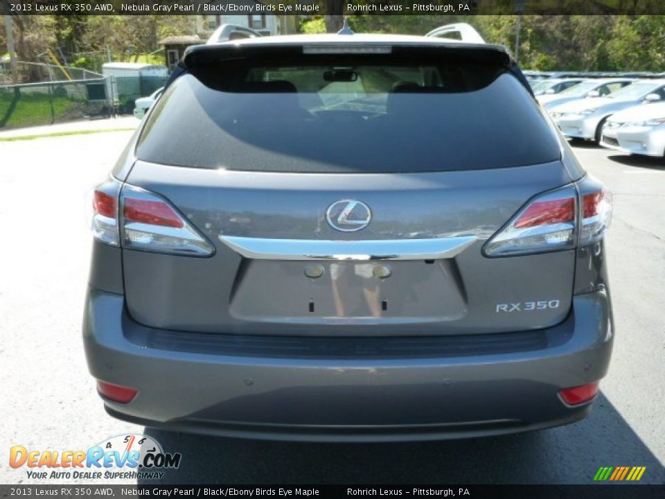2013 Lexus RX 350 AWD Nebula Gray Pearl / Black/Ebony Birds Eye Maple Photo #3