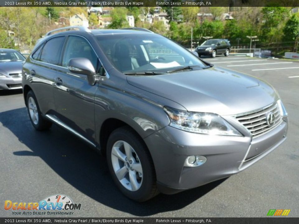 2013 Lexus RX 350 AWD Nebula Gray Pearl / Black/Ebony Birds Eye Maple Photo #6