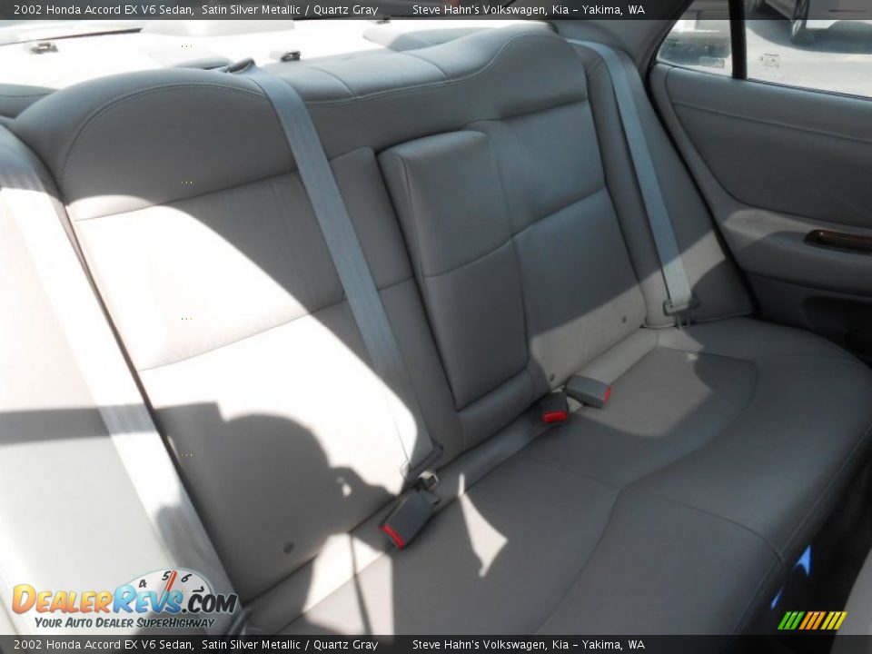 2002 Honda Accord EX V6 Sedan Satin Silver Metallic / Quartz Gray Photo #20