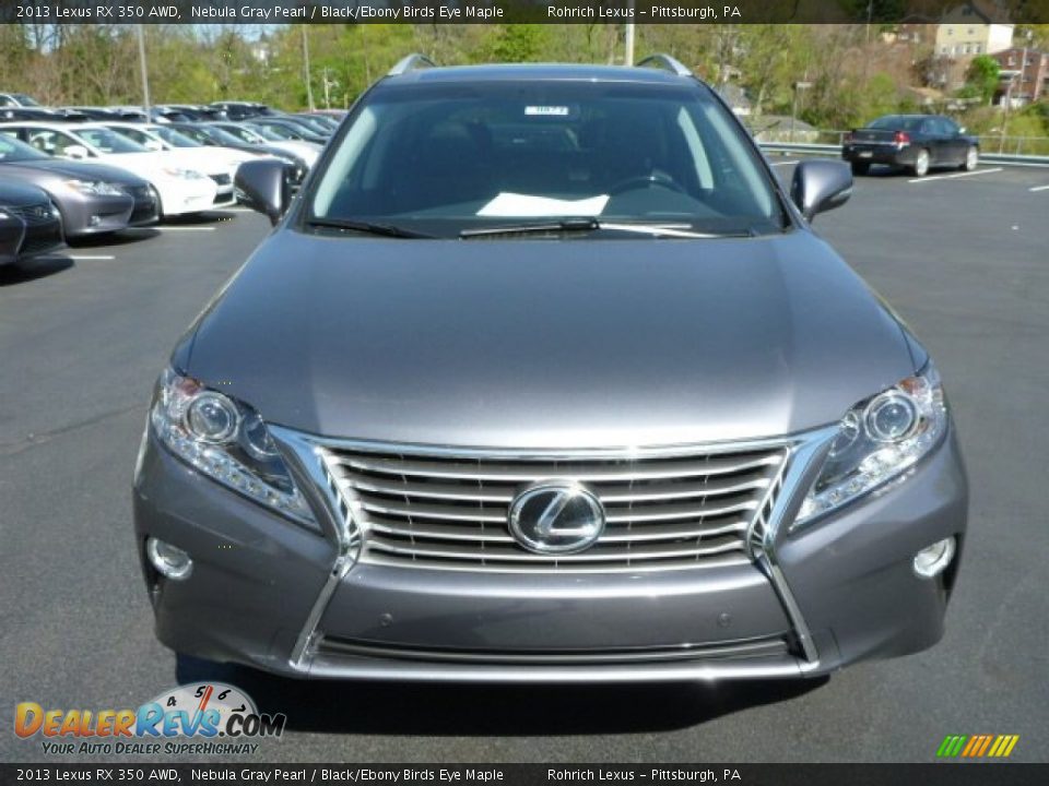 2013 Lexus RX 350 AWD Nebula Gray Pearl / Black/Ebony Birds Eye Maple Photo #7