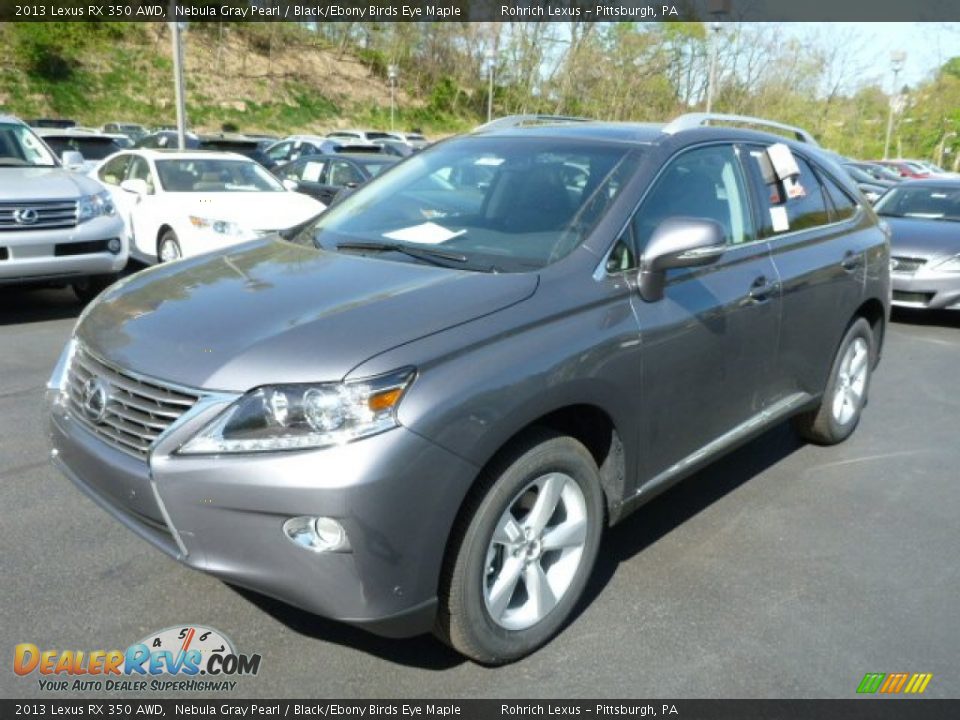 2013 Lexus RX 350 AWD Nebula Gray Pearl / Black/Ebony Birds Eye Maple Photo #8