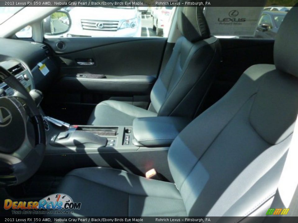 2013 Lexus RX 350 AWD Nebula Gray Pearl / Black/Ebony Birds Eye Maple Photo #10