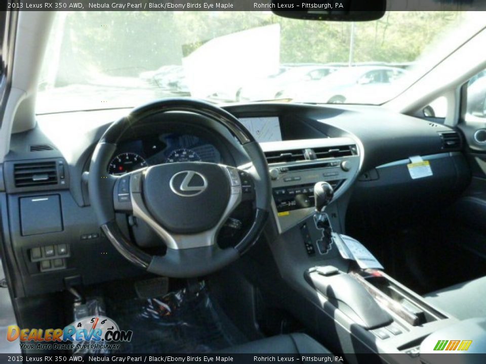 2013 Lexus RX 350 AWD Nebula Gray Pearl / Black/Ebony Birds Eye Maple Photo #12