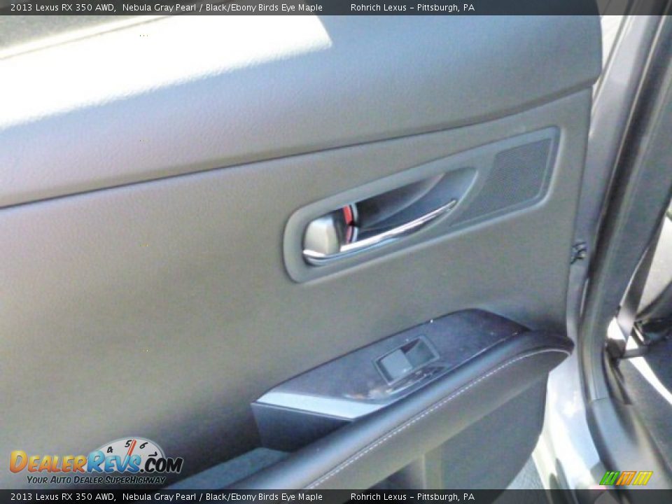 2013 Lexus RX 350 AWD Nebula Gray Pearl / Black/Ebony Birds Eye Maple Photo #13