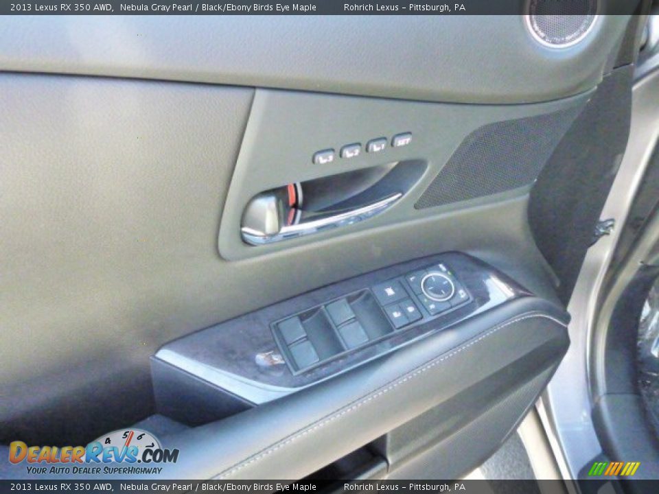 2013 Lexus RX 350 AWD Nebula Gray Pearl / Black/Ebony Birds Eye Maple Photo #14