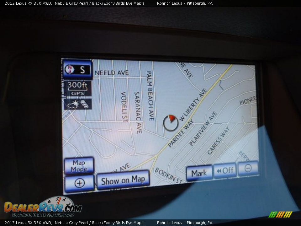 2013 Lexus RX 350 AWD Nebula Gray Pearl / Black/Ebony Birds Eye Maple Photo #16