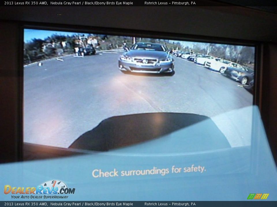 2013 Lexus RX 350 AWD Nebula Gray Pearl / Black/Ebony Birds Eye Maple Photo #17