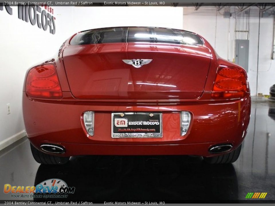2004 Bentley Continental GT Umbrian Red / Saffron Photo #14