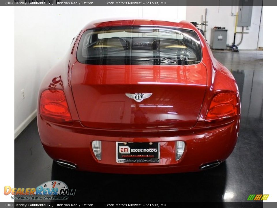 2004 Bentley Continental GT Umbrian Red / Saffron Photo #16
