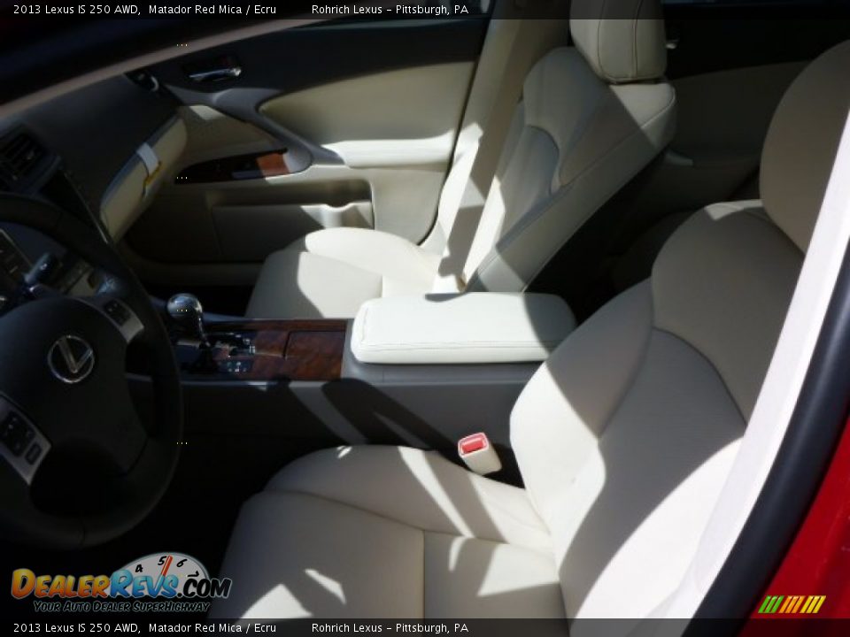 2013 Lexus IS 250 AWD Matador Red Mica / Ecru Photo #10