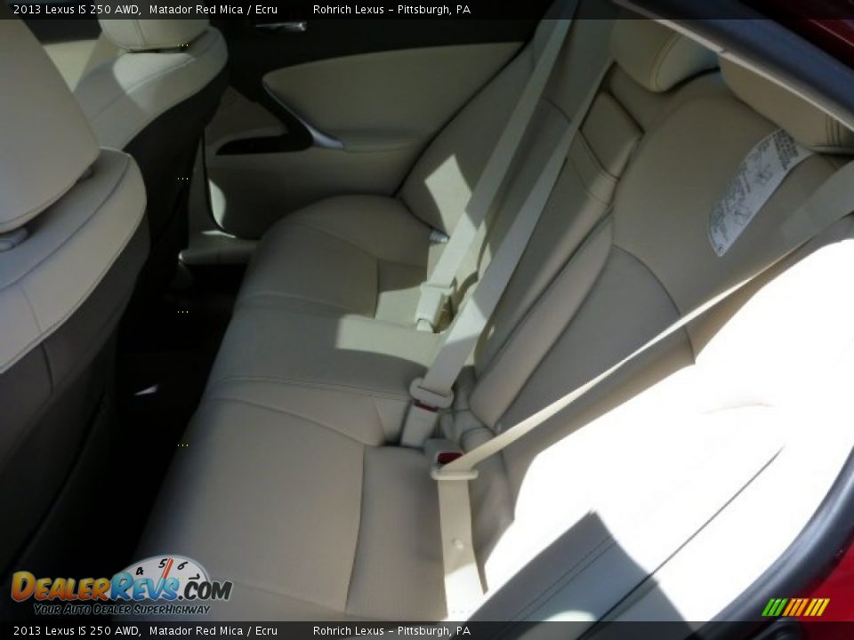 2013 Lexus IS 250 AWD Matador Red Mica / Ecru Photo #11
