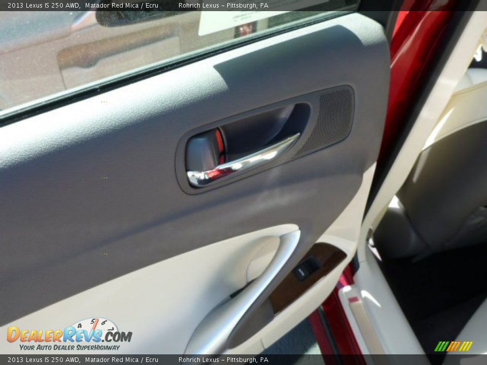 2013 Lexus IS 250 AWD Matador Red Mica / Ecru Photo #13