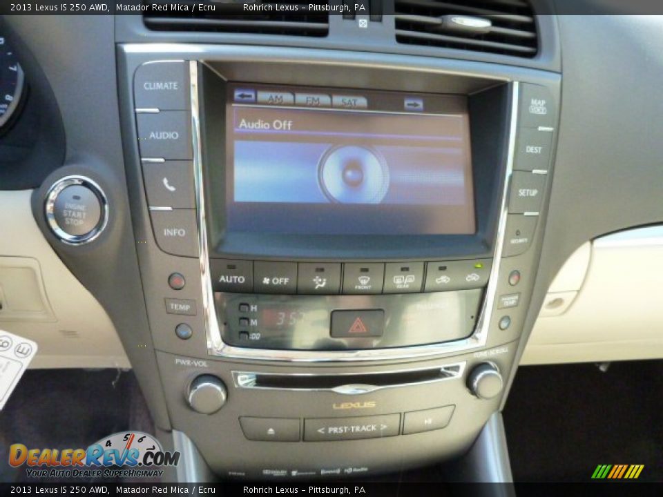 2013 Lexus IS 250 AWD Matador Red Mica / Ecru Photo #19