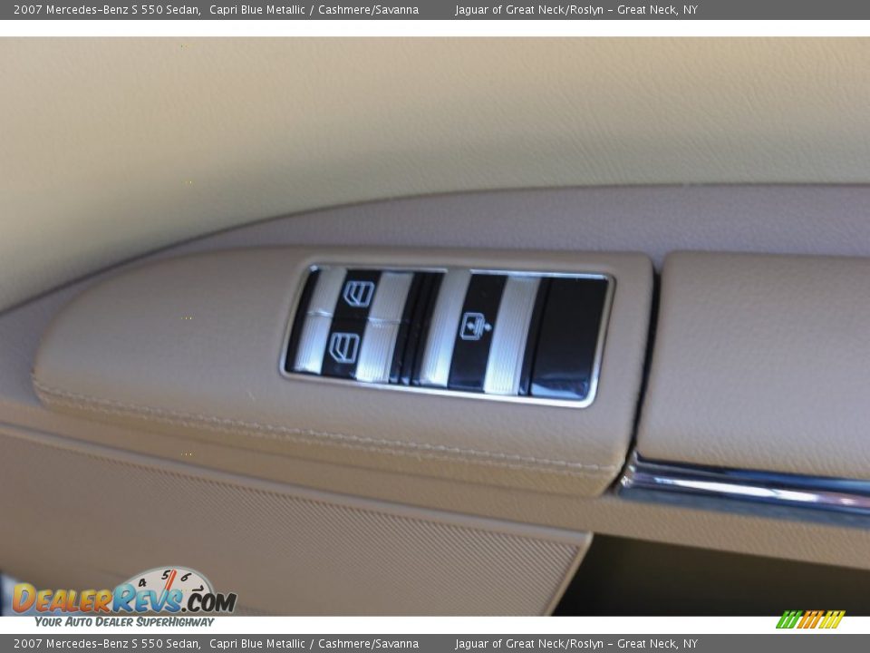 2007 Mercedes-Benz S 550 Sedan Capri Blue Metallic / Cashmere/Savanna Photo #13