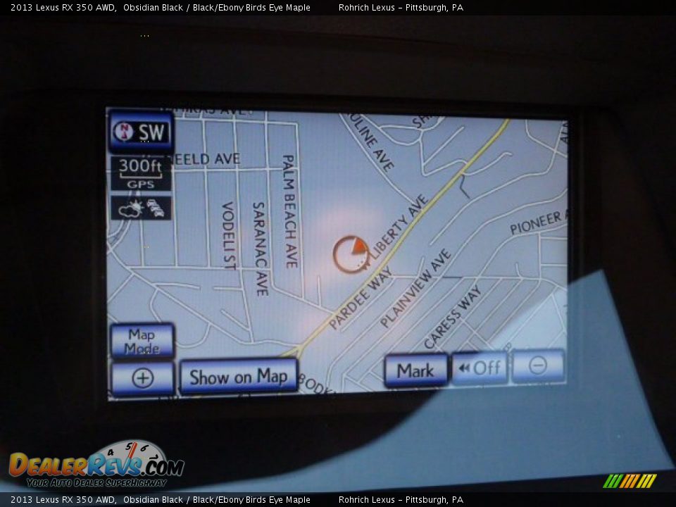 2013 Lexus RX 350 AWD Obsidian Black / Black/Ebony Birds Eye Maple Photo #16