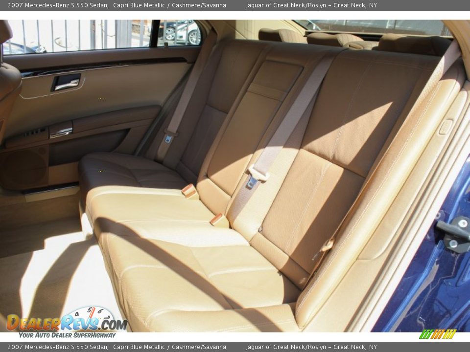 2007 Mercedes-Benz S 550 Sedan Capri Blue Metallic / Cashmere/Savanna Photo #17