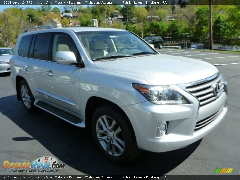 2013 Lexus LX 570 Merury Silver Metallic / Parchment/Mahogany Accents Photo #6