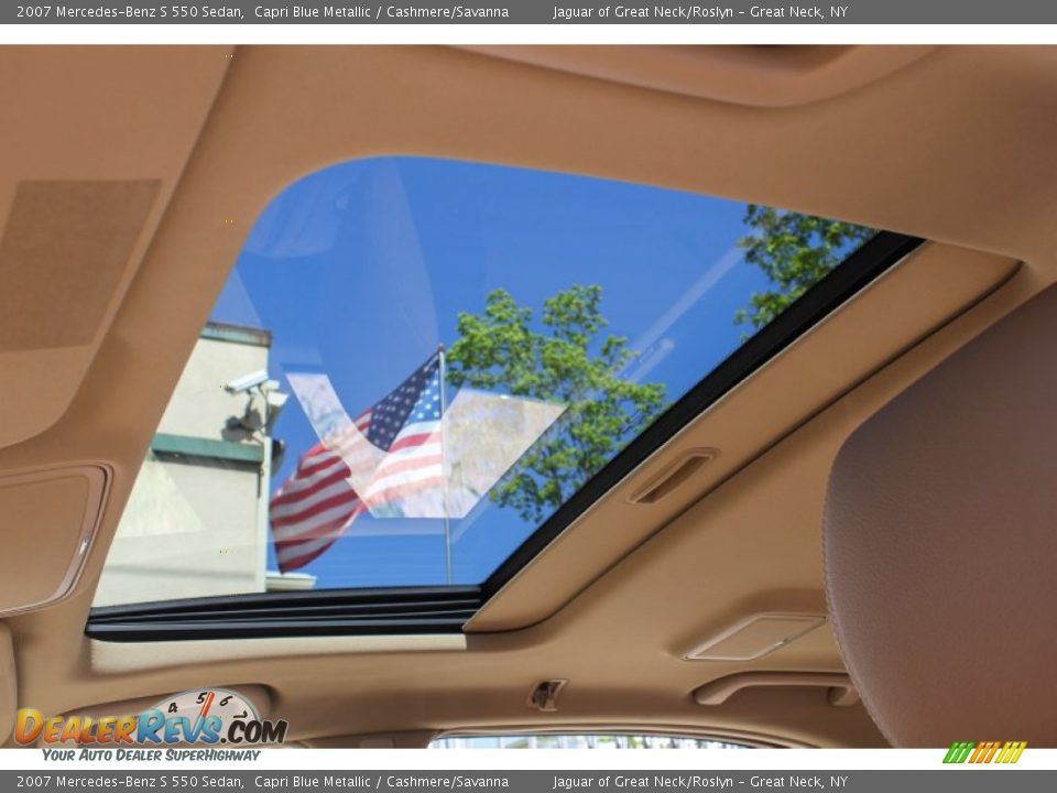 2007 Mercedes-Benz S 550 Sedan Capri Blue Metallic / Cashmere/Savanna Photo #27