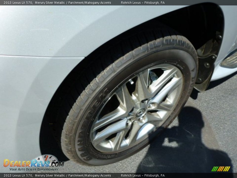 2013 Lexus LX 570 Merury Silver Metallic / Parchment/Mahogany Accents Photo #9