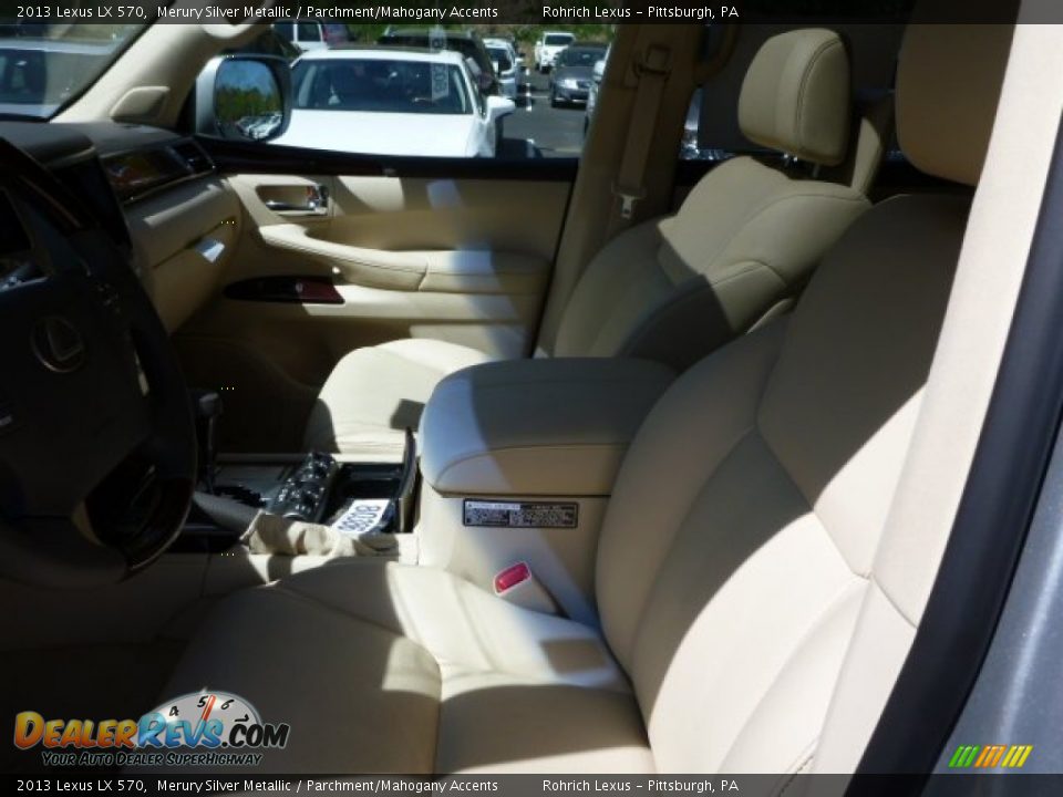 2013 Lexus LX 570 Merury Silver Metallic / Parchment/Mahogany Accents Photo #10