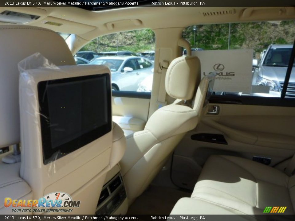2013 Lexus LX 570 Merury Silver Metallic / Parchment/Mahogany Accents Photo #12