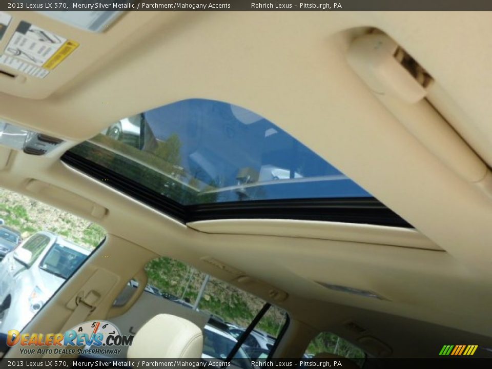 2013 Lexus LX 570 Merury Silver Metallic / Parchment/Mahogany Accents Photo #15