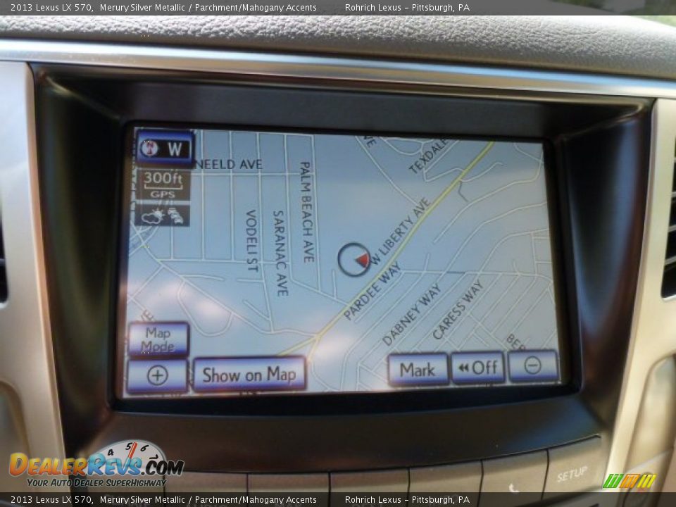 2013 Lexus LX 570 Merury Silver Metallic / Parchment/Mahogany Accents Photo #16