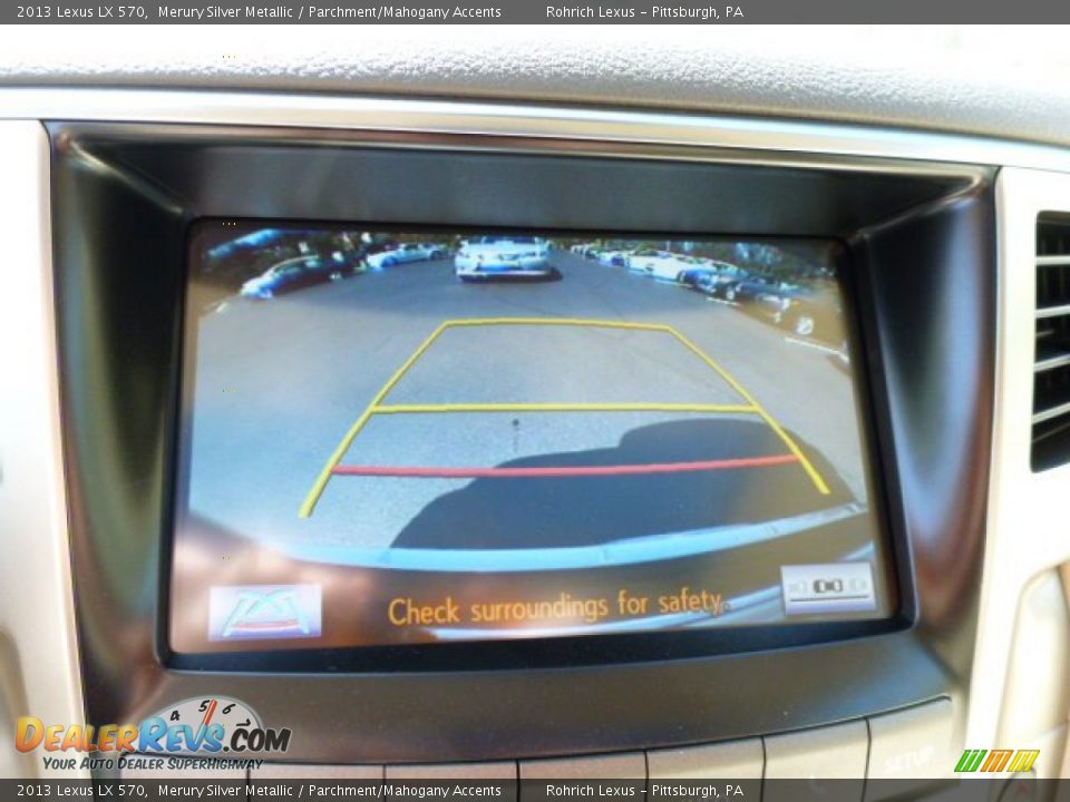 2013 Lexus LX 570 Merury Silver Metallic / Parchment/Mahogany Accents Photo #17