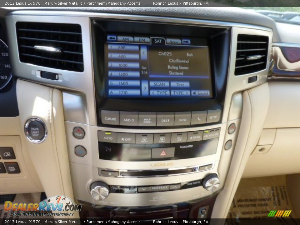 2013 Lexus LX 570 Merury Silver Metallic / Parchment/Mahogany Accents Photo #18