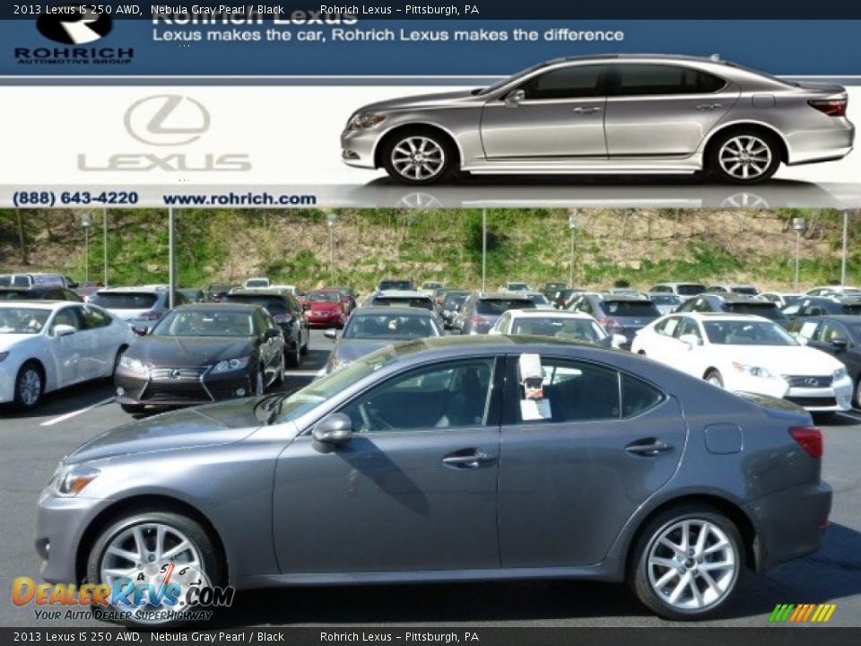 2013 Lexus IS 250 AWD Nebula Gray Pearl / Black Photo #1