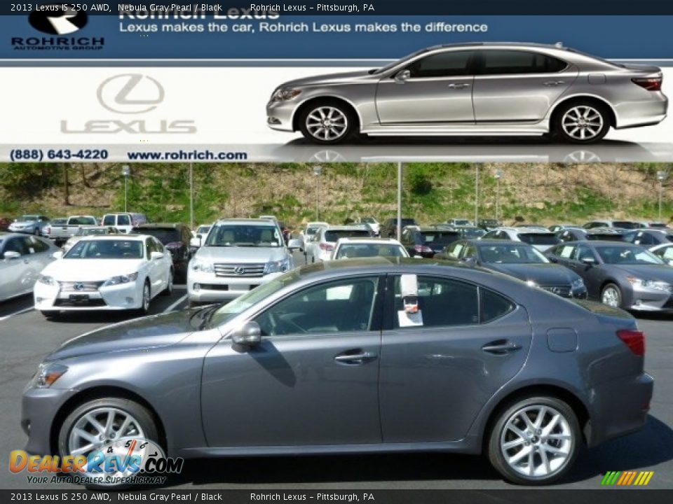 2013 Lexus IS 250 AWD Nebula Gray Pearl / Black Photo #1