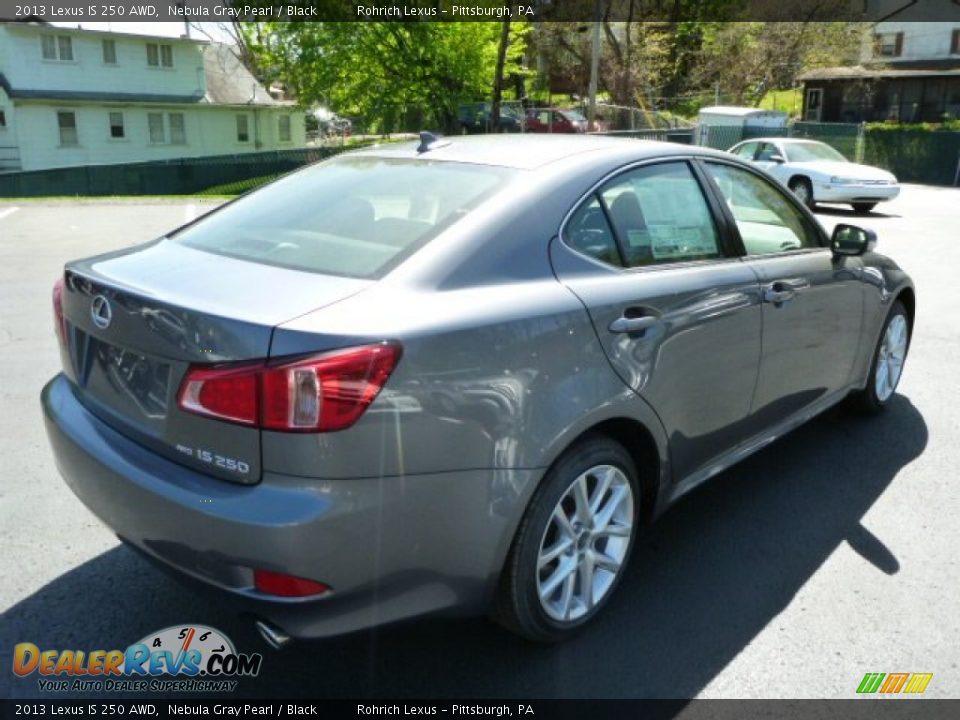 2013 Lexus IS 250 AWD Nebula Gray Pearl / Black Photo #4