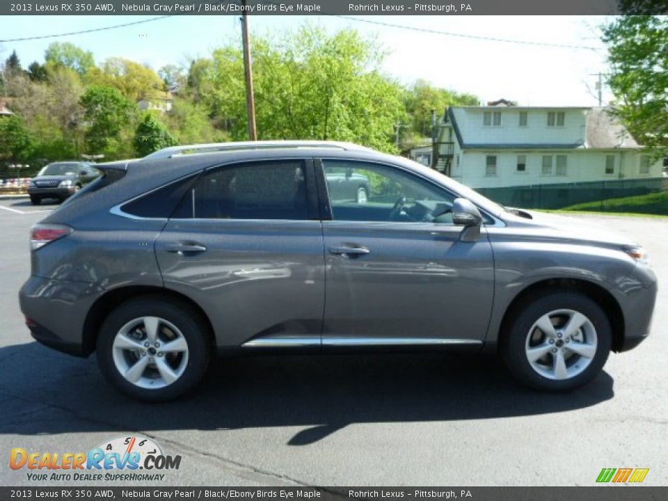 2013 Lexus RX 350 AWD Nebula Gray Pearl / Black/Ebony Birds Eye Maple Photo #5