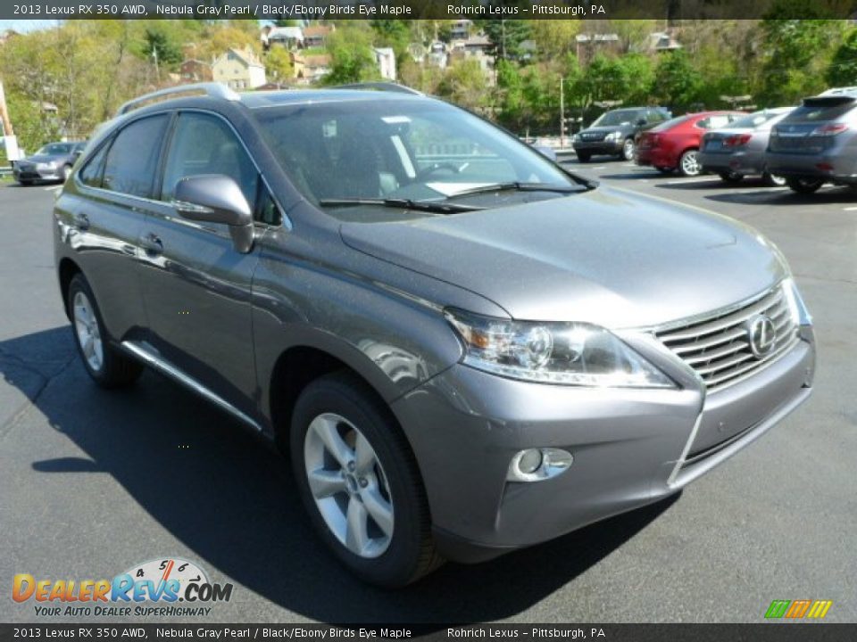 2013 Lexus RX 350 AWD Nebula Gray Pearl / Black/Ebony Birds Eye Maple Photo #6
