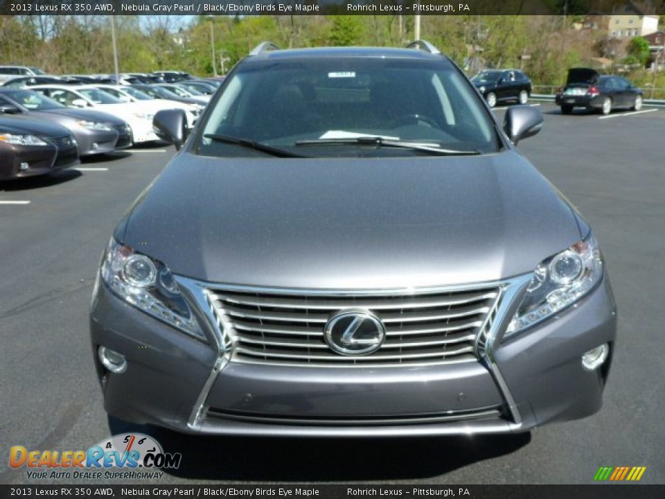2013 Lexus RX 350 AWD Nebula Gray Pearl / Black/Ebony Birds Eye Maple Photo #7