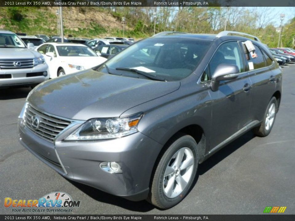 2013 Lexus RX 350 AWD Nebula Gray Pearl / Black/Ebony Birds Eye Maple Photo #8