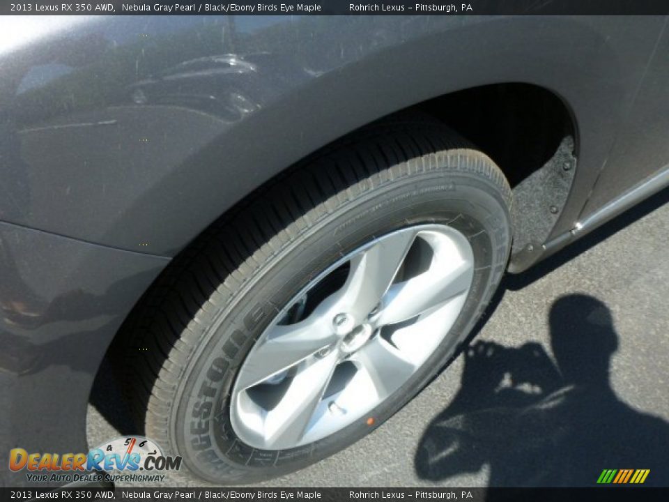 2013 Lexus RX 350 AWD Nebula Gray Pearl / Black/Ebony Birds Eye Maple Photo #9