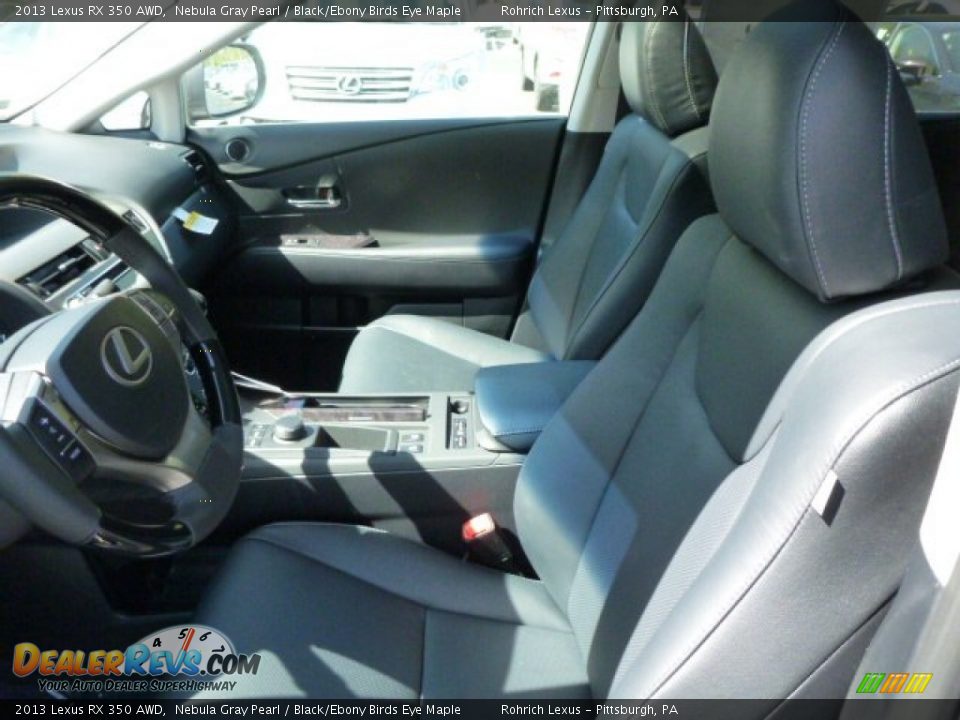 2013 Lexus RX 350 AWD Nebula Gray Pearl / Black/Ebony Birds Eye Maple Photo #10