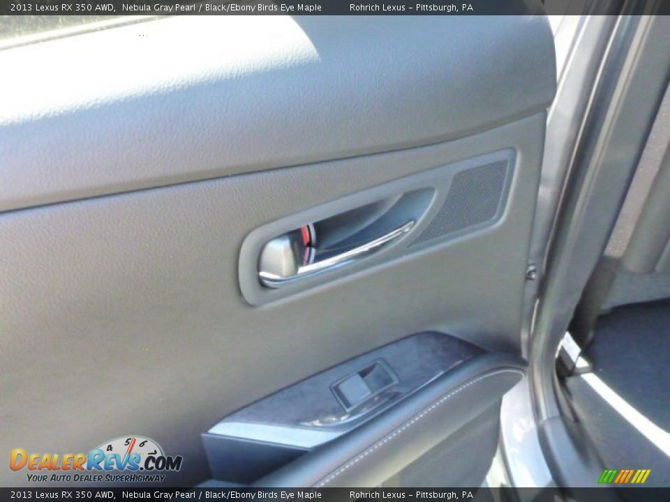 2013 Lexus RX 350 AWD Nebula Gray Pearl / Black/Ebony Birds Eye Maple Photo #13