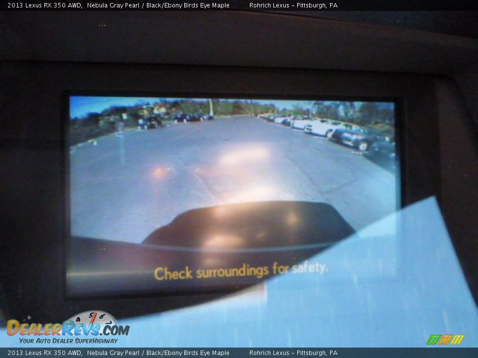 2013 Lexus RX 350 AWD Nebula Gray Pearl / Black/Ebony Birds Eye Maple Photo #17