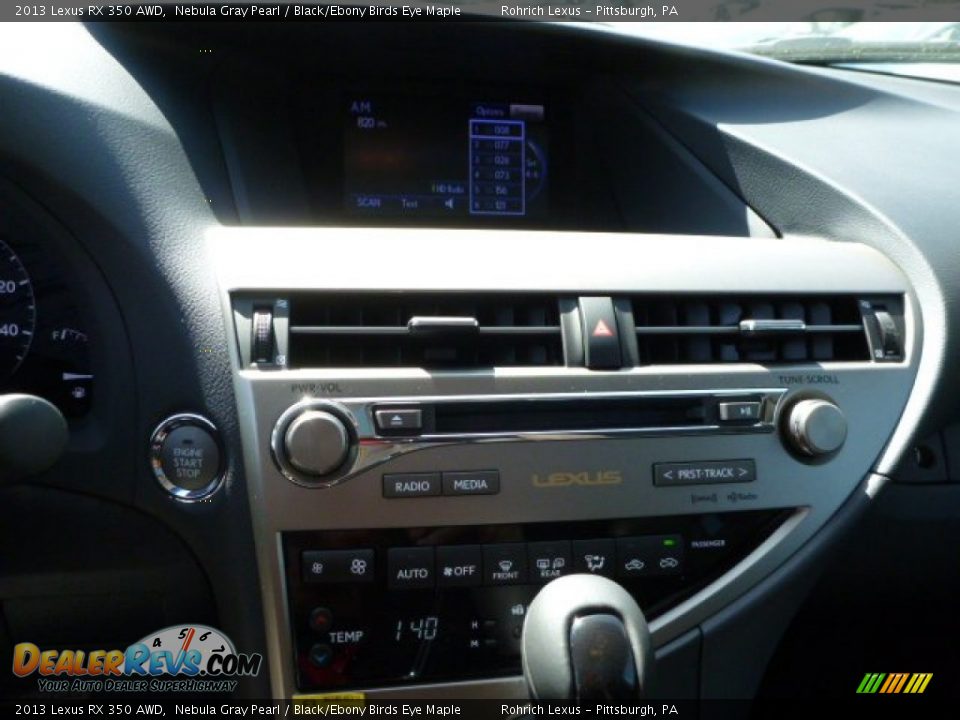 2013 Lexus RX 350 AWD Nebula Gray Pearl / Black/Ebony Birds Eye Maple Photo #18