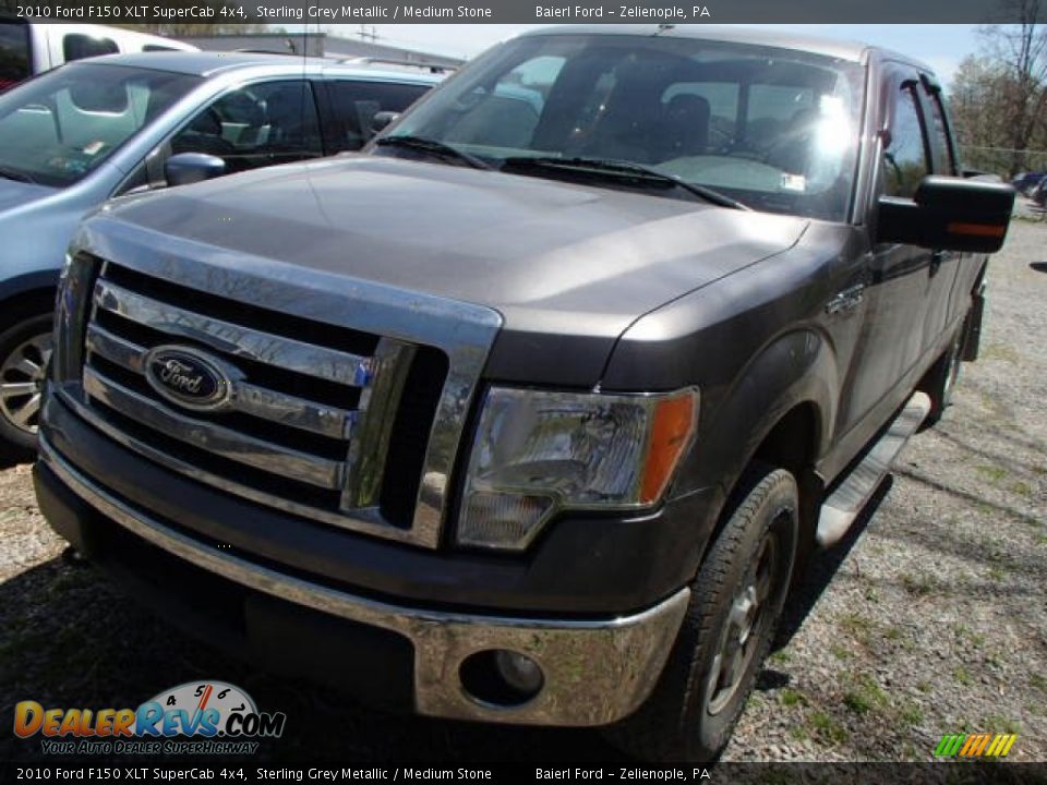 2010 Ford F150 XLT SuperCab 4x4 Sterling Grey Metallic / Medium Stone Photo #3