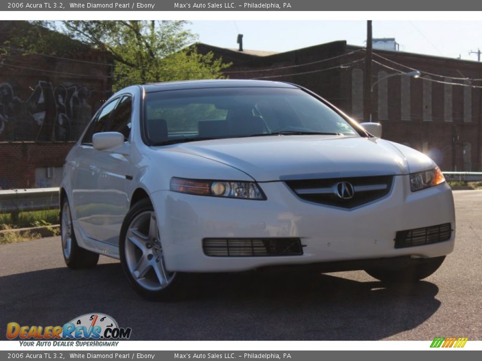 2006 Acura TL 3.2 White Diamond Pearl / Ebony Photo #1